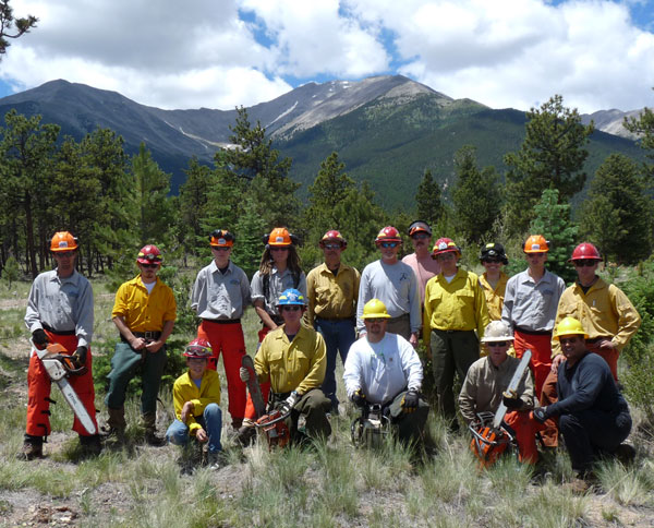 S-212, #14: It never really changes with these chainsaw students and the lack of smiles in the class photos. Over 5 years worth of class photos are posted on Firecamp's Facebook page.