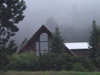Lodge through the fog